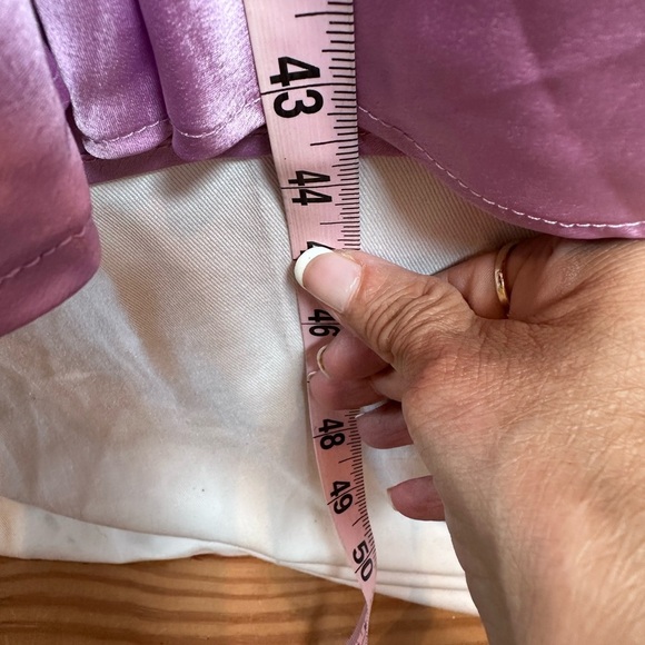 Show Me Your MuMu Lilac Luxe Satin Cutout Dress Sz M - Picture 6 of 6
